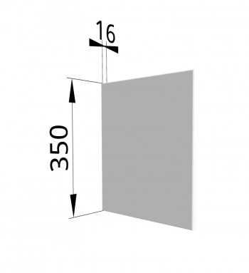 Панель торцевая (для шкафа горизонтального) ПГ Ройс (Белый софт) в Томмоте - tommot.mebel54.com | фото