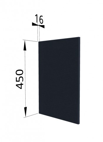 Панель торцевая (для шкафа горизонтального высокого) ВПГ Квадро (Черника) в Томмоте - tommot.mebel54.com | фото