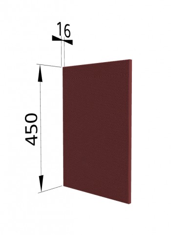 Панель торцевая (для шкафа горизонтального высокого) ВПГ Квадро (Красная кожа) в Томмоте - tommot.mebel54.com | фото