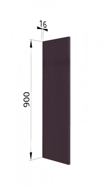 Панель торцевая (для шкафа верхнего высокого) ВП Тито, Гарда (Пурпур) в Томмоте - tommot.mebel54.com | фото