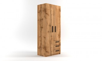 Шкаф 2-х створчатый с ящиками Шервуд (Дуб Вотан) в Томмоте - tommot.mebel54.com | фото