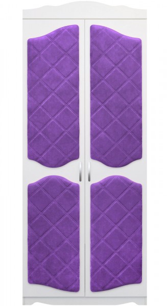 Шкаф 2-х створчатый серии Иллюзия 32 фиолетовый в Томмоте - tommot.mebel54.com | фото