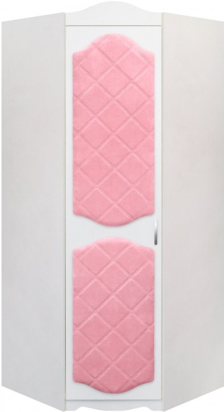 Шкаф угловой Иллюзия 36 Светло-розовый в Томмоте - tommot.mebel54.com | фото
