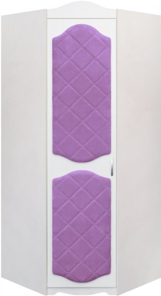 Шкаф угловой Иллюзия 67 Светло-фиолетовый в Томмоте - tommot.mebel54.com | фото