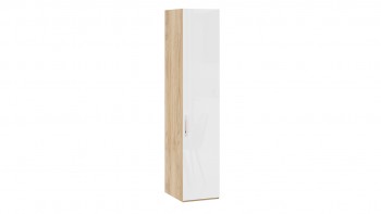 Шкаф для белья с 1 глухой дверью «Эмбер» Яблоня Беллуно/Белый глянец в Томмоте - tommot.mebel54.com | фото