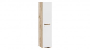 Шкаф для белья с 1-ой дверью «Фьюжн» Дуб Делано/Белый глянец в Томмоте - tommot.mebel54.com | фото