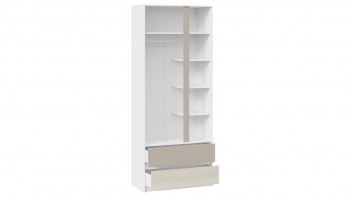 Шкаф для одежды комбинированный «Сканди» Дуб Гарден/Белый/Глиняный серый в Томмоте - tommot.mebel54.com | фото