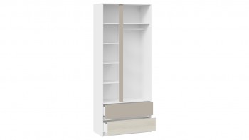 Шкаф для одежды комбинированный «Сканди» Дуб Гарден/Белый/Глиняный серый в Томмоте - tommot.mebel54.com | фото
