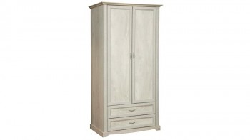 Шкаф для одежды "Сохо" (бетон пайн белый/2 ящика/зеркало) в Томмоте - tommot.mebel54.com | фото
