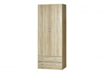 Шкаф для платья и белья 2-х дверный без зеркала Дуб Сонома в Томмоте - tommot.mebel54.com | фото