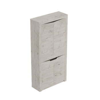 Шкаф двухдверный Соренто с комплектом полок (3 шт) Дуб бонифаций/Кофе структурный матовый в Томмоте - tommot.mebel54.com | фото
