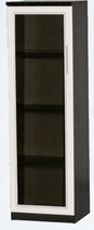 Шкаф нижний со стеклодверью ДЛЯ ГОСТИНОЙ ШНС-450 Венге/Дуб выбеленный в Томмоте - tommot.mebel54.com | фото