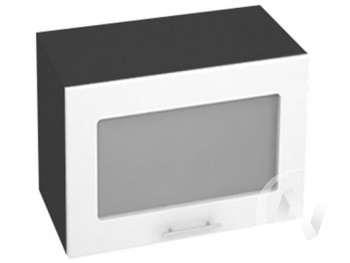 Шкаф со стеклом Валерия-М ШВГС-609 (Белый глянец/Венге/верхний/горизонтальный/высокий) в Томмоте - tommot.mebel54.com | фото