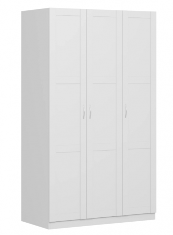 Шкаф трехдверный Пегас сборный белый в Томмоте - tommot.mebel54.com | фото