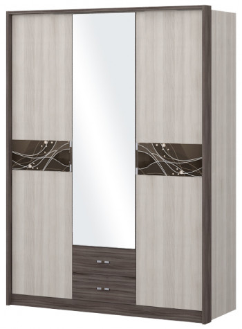Шкаф трехстворчаты с зеркалом Шк68.1 Николь в Томмоте - tommot.mebel54.com | фото
