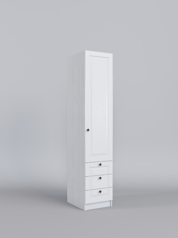 Шкаф угловой (секция с ящиками) Классика (Белый/корпус Выбеленное дерево) в Томмоте - tommot.mebel54.com | фото