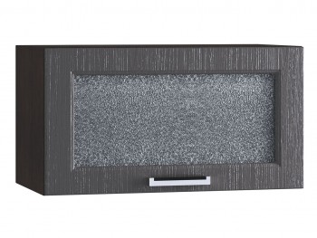 Шкаф верхний горизонтальный со стеклом 600, ШВГС 600 (Клен серый/корпус венге) в Томмоте - tommot.mebel54.com | фото
