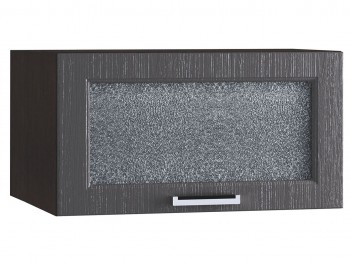 Шкаф верхний горизонтальный со стеклом 610, ШВГС 610 (Клен серый/корпус венге) в Томмоте - tommot.mebel54.com | фото