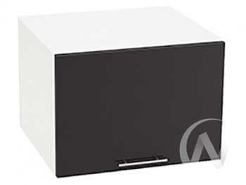Шкаф верхний Валерия-М ШВГ-510 (Черный металлик/Белый/горизонтальный/глубокий) в Томмоте - tommot.mebel54.com | фото