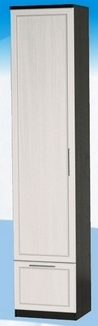 Шкаф высокий с ящиком ДЛЯ ГОСТИНОЙ ШВЯ-450 Венге/Дуб выбеленный в Томмоте - tommot.mebel54.com | фото