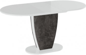 Стол обеденный «Монреаль» Тип 1 (Белый глянец/Моод темный) в Томмоте - tommot.mebel54.com | фото