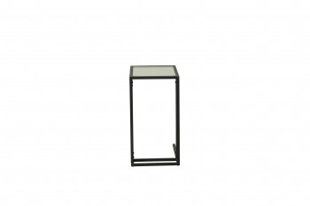 Стол приставной Скандик 42.24 (со стеклом) (металл: черный) в Томмоте - tommot.mebel54.com | фото