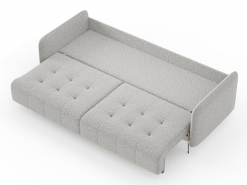 Валериан диван трёхместный прямой Светло-серый, ткань RICO FLEX 108 в Томмоте - tommot.mebel54.com | фото