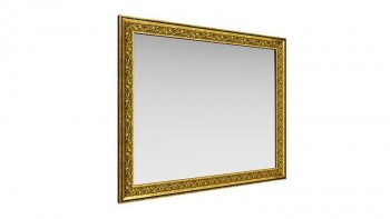 Зеркало навесное "Айрум"/(дуб кальяри / профиль: золото с орнаментом) в Томмоте - tommot.mebel54.com | фото